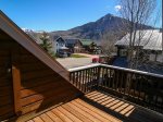 Summer deck views from the master bedroom suite